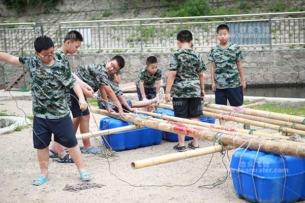 扎筏泅渡,扎筏泅渡技巧